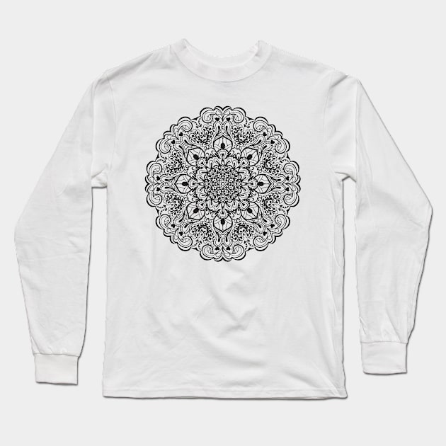 Mandala Long Sleeve T-Shirt by ghjura